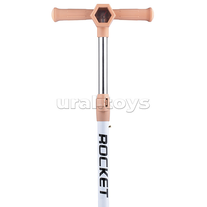 Самокат 3-х колесный ROCKET, белый