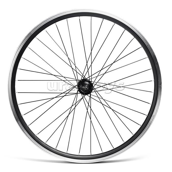 Колесо велосипедное 24" переднее, алюминий, V-br, с гайками