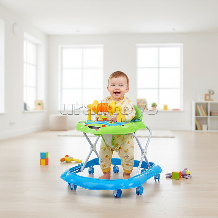 Ходунки "Веселая карусель" (цвет салатовый/голубой)