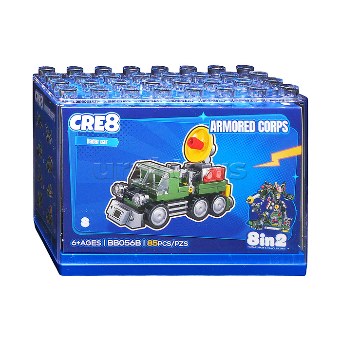 Конструктор "Боевой робот" 8 в 1 в коробке