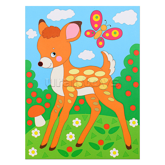 Разноцветная мозаика. Лисичка. Оленёнок. Рысёнок. 3 в 1