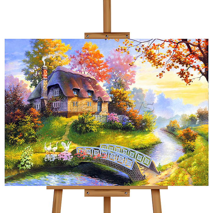 Набор для рисования "Картина по номерам 40х50 см. Уютный дом"