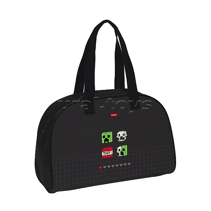 Сумка текстильная 34х22х14см "Пиксель бум"