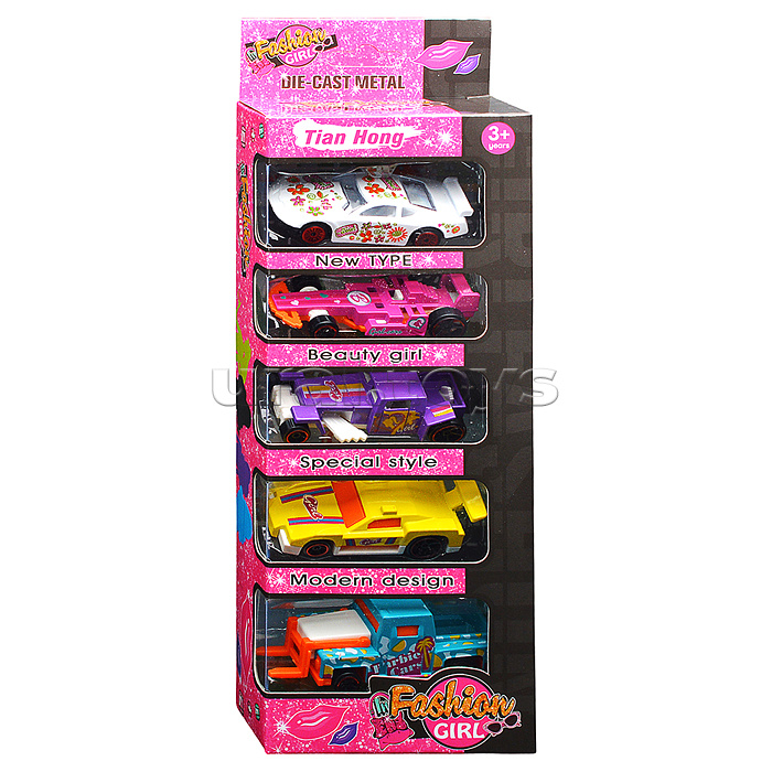 Набор машин "Стальной каприз" металл, в коробке Набор машин "Стальной каприз" металл, в коробке