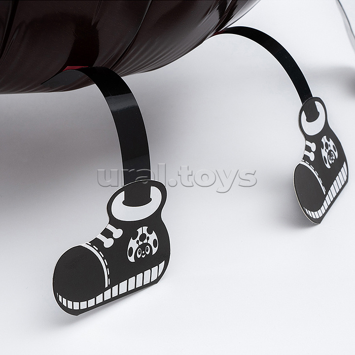 Шар 3D (18''/46 см) Ходячая Фигура, Божья коровка, Красный, 1 шт. в уп.