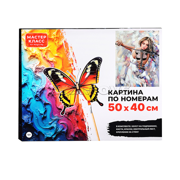 Набор для рисования "Картина по номерам 50х40 см. Девушка скрипачка" Набор для рисования "Картина по номерам 50х40 см. Девушка скрипачка"