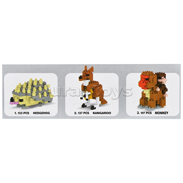 Конструктор "Фигурки: Дикие животные " в коробке