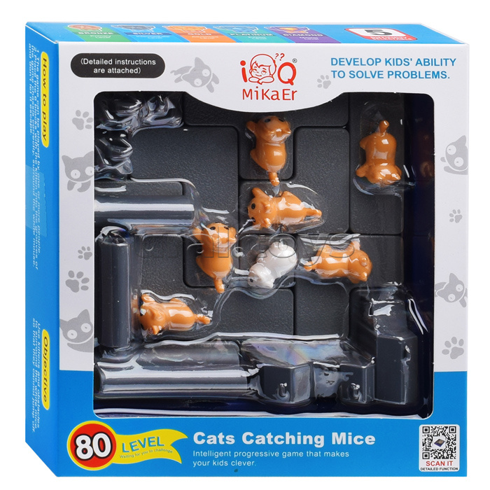 Игра развивающая "Кошки-мышки" в коробке