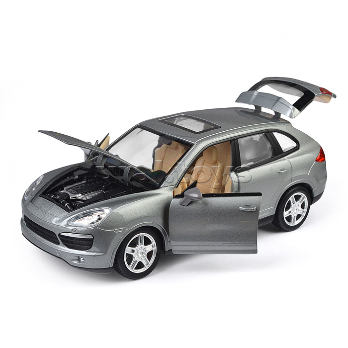 Машина металл Porsche Cayenne, 18,7 см, (двери, капот, багажник, свет-звук)