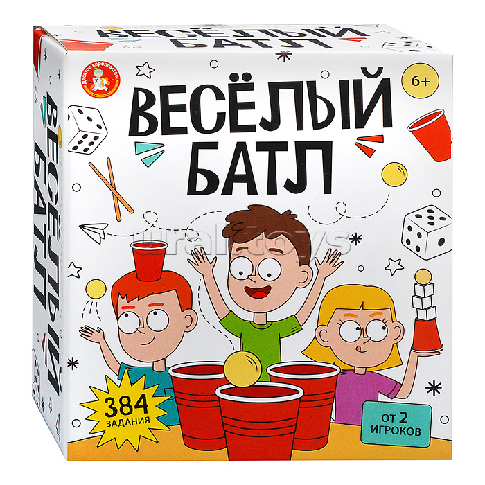 Игра настольная "Весёлый баттл" 12+