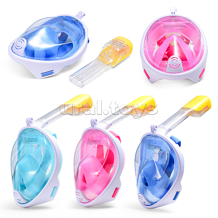 Маска для плавания и снорклинга с креплением для камеры