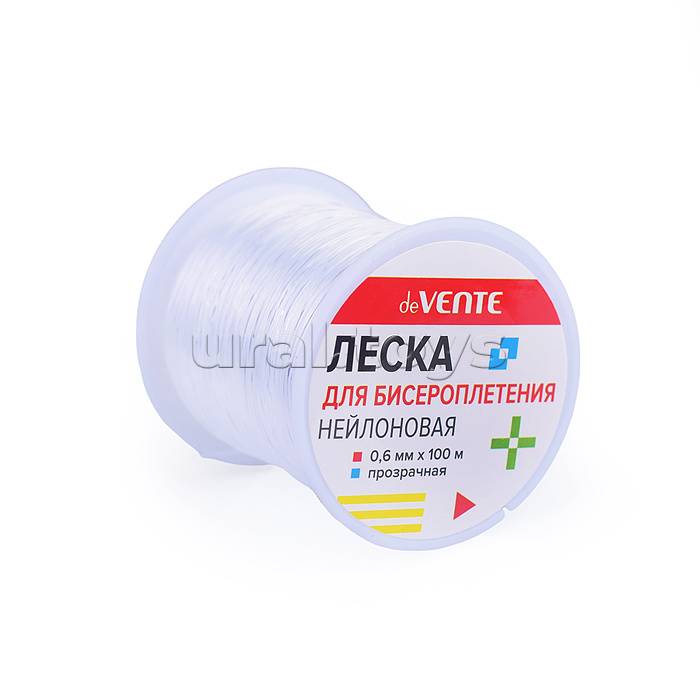 Леска для бисероплетения "Line" 0,6 мм x 100 м, нейлоновая, прозрачная, на катушке Леска для бисероплетения "Line" 0,6 мм x 100 м, нейлоновая, прозрачная, на катушке