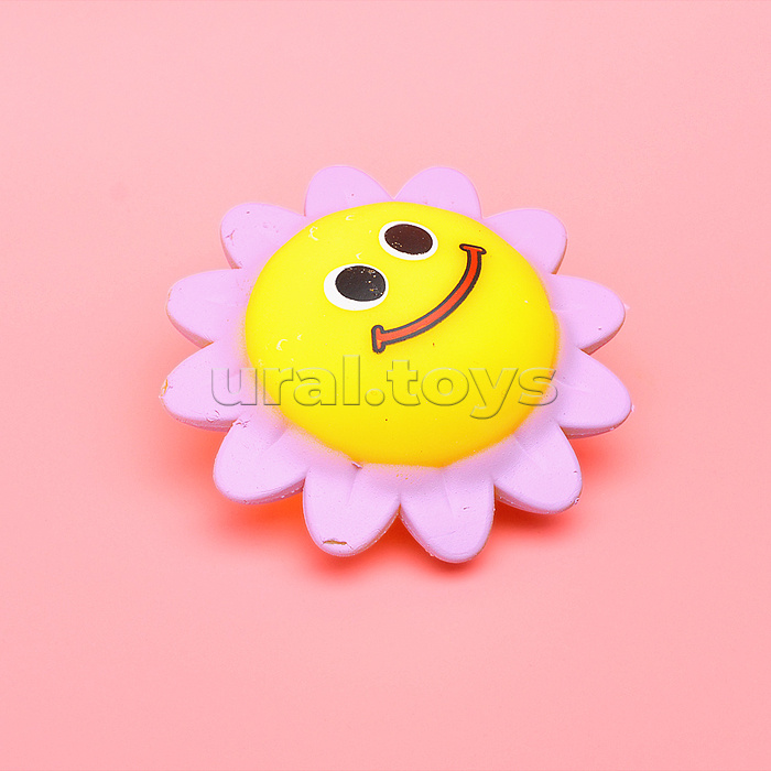 Игрушка -антистресс "Цветочек-смайлик"