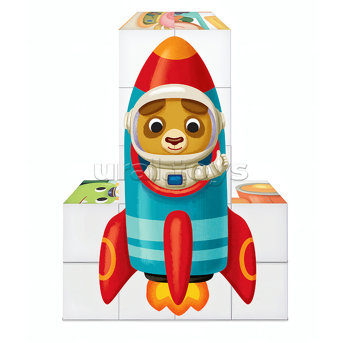 Кубики "Зверотранспорт" 12 шт Baby Toys Кубики "Зверотранспорт" 12 шт Baby Toys