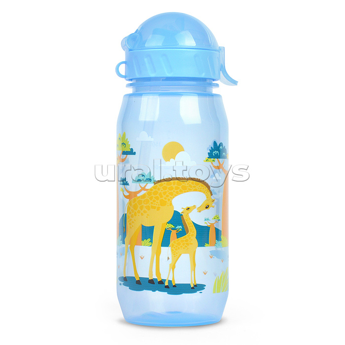 Бутылка для воды и других напитков 400 мл. "Вокруг света" в ассортименте