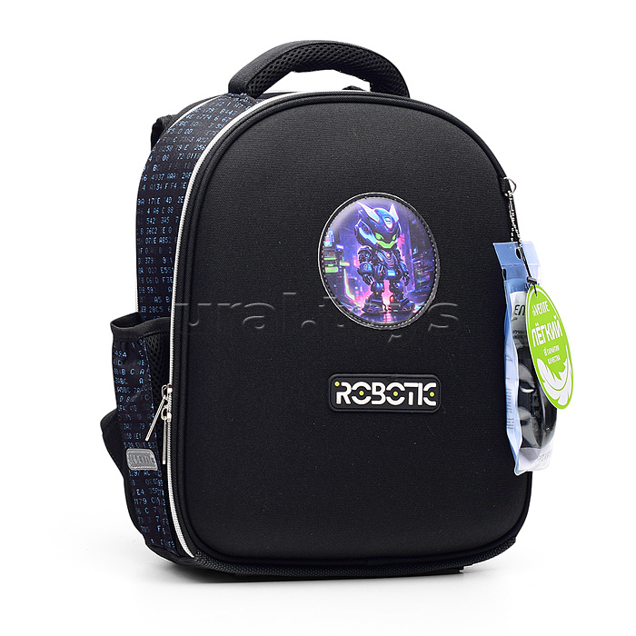 Рюкзак "Junior. Robotic" школьный жесткий 35x27x13 см (14 л) вес 800 г, 1 отделение на молнии с разделителями для учебников, с органайзером, 1 отделение для формата A4, 2 боковых кармана сеточкой на резинке, эргономичная формоустойчивая спинка с двойной в Рюкзак "Junior. Robotic" школьный жесткий 35x27x13 см (14 л) вес 800 г, 1 отделение на молнии с разделителями для учебников, с органайзером, 1 отделение для формата A4, 2 боковых кармана сеточкой на резинке, эргономичная формоустойчивая спинка с двойной в