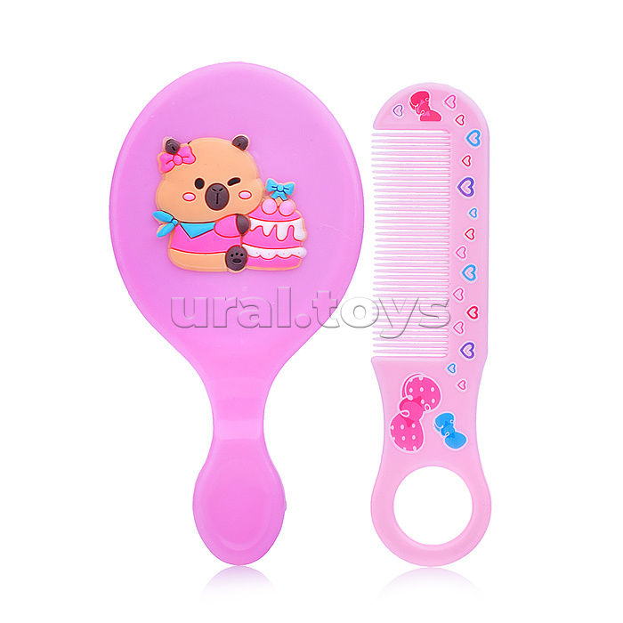 Расческа "Микс" с зеркальцем