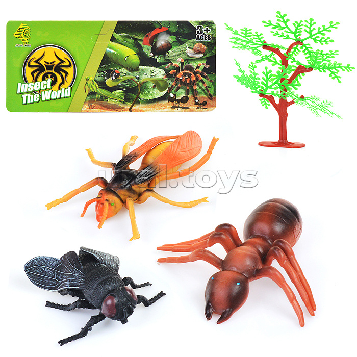 Набор животных "Жизнь насекомых" в пакете