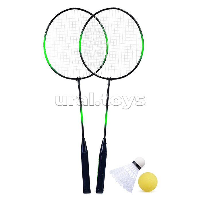 Набор Бадминтон (2 ракетки, волан,мячик) в сетке