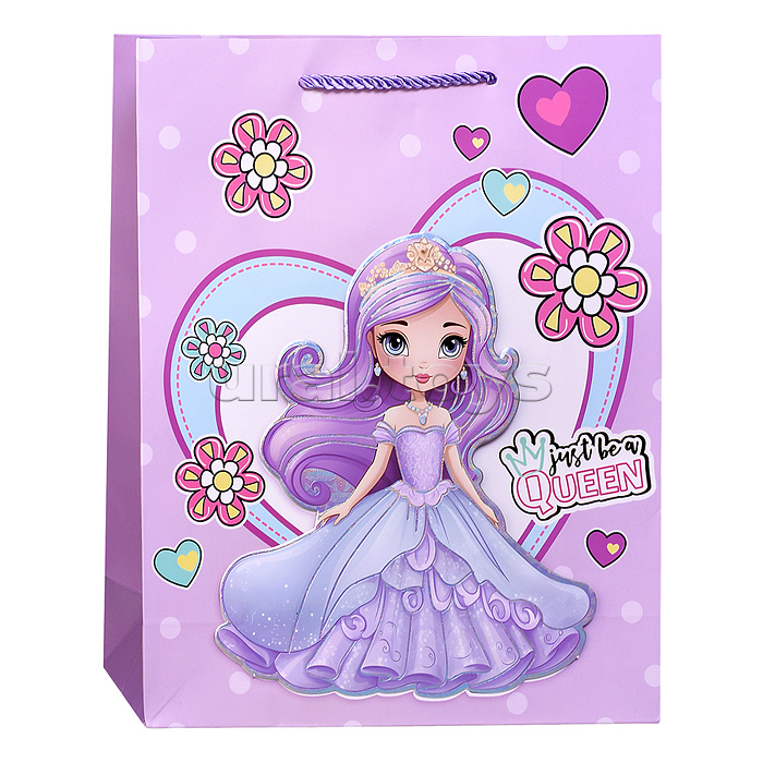 Пакет подарочный "Подарок маленькой принцессе" 26*32*10см