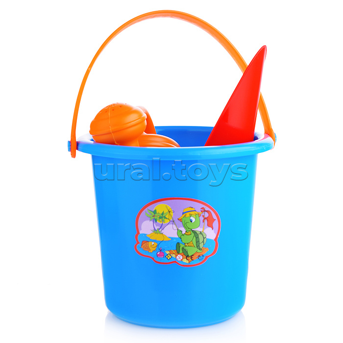 Комплект "Большой" совок+2 формочки с лейкой мал