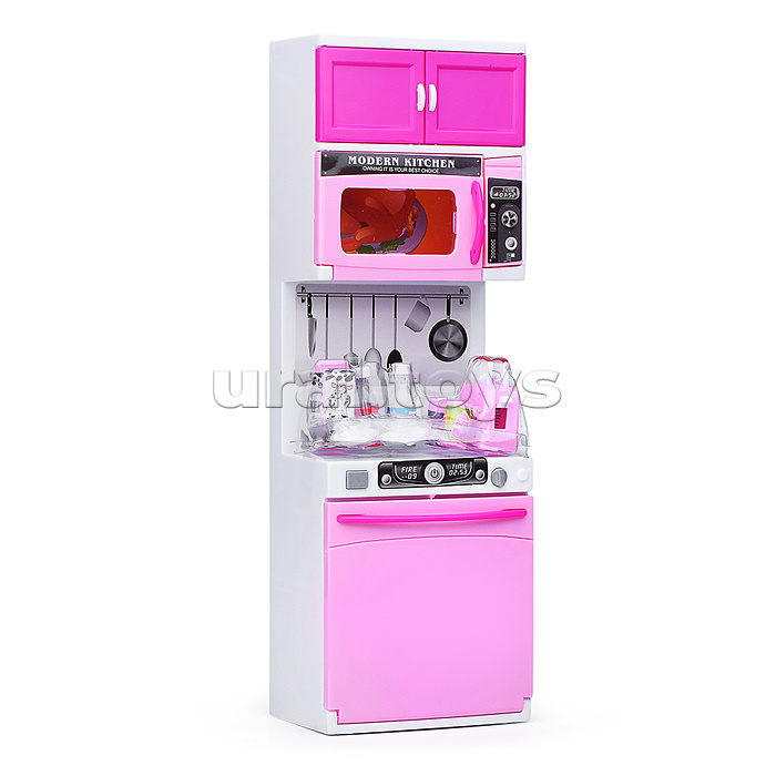 Набор мебели для кукол "Обеденная зона" розовая, в коробке