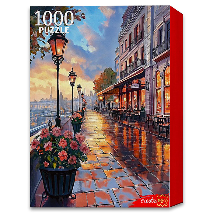 Пазлы 1000 "Вечерний город Европы"
