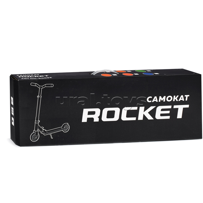 Самокат 2-х колесный ROCKET,колеса PU/ 200 мм,ABEC 7, розовый