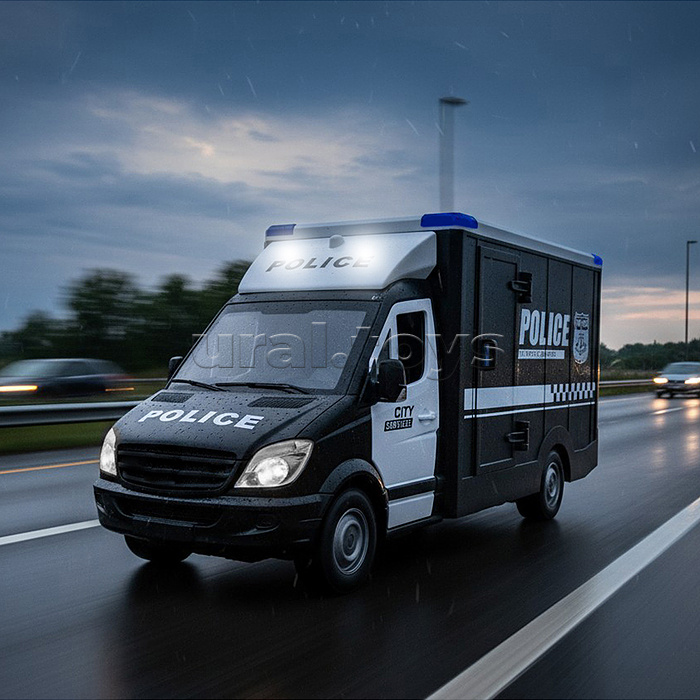 Машина "Rescue service" (свет, звук) цвет черный, в коробке