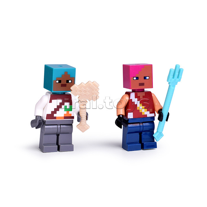 Фигурки для конструктора "Мой мир" 4шт (с магнитными кубиками)