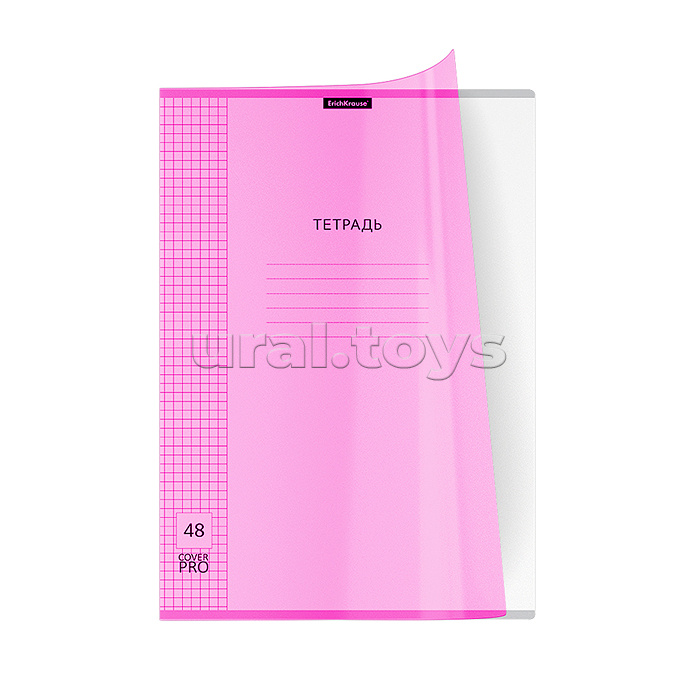 Тетрадь 48л. клетка "Классика CoverPrо fizzy" Neon, розовый, с пластиковой обложкой на скобе Тетрадь 48л. клетка "Классика CoverPrо fizzy" Neon, розовый, с пластиковой обложкой на скобе