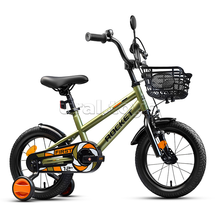 Велосипед 12" Rocket First, цвет хаки