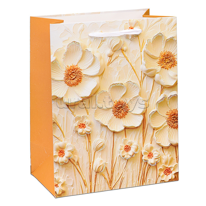 Пакет подарочный "Цветочного настроения" 23х18х10 см