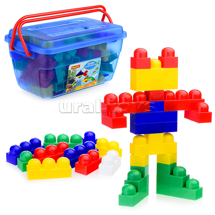 Конструктор "Юниор" (114 элементов) (в контейнере)