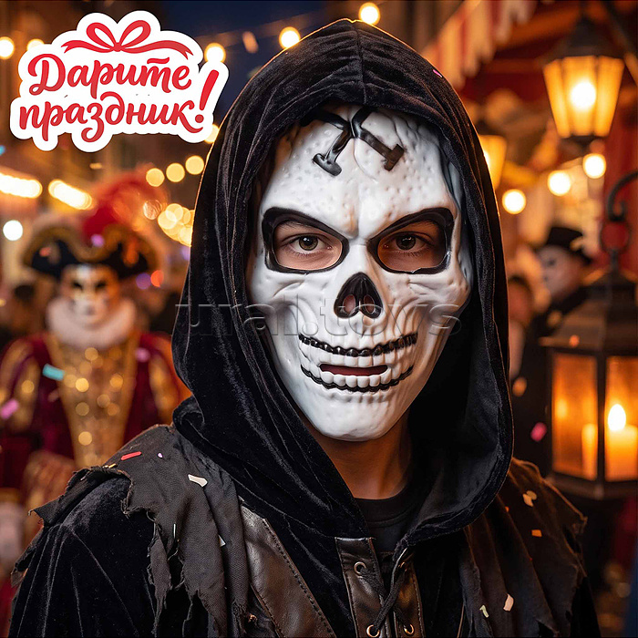 Карнавальная маска "Кошелек или жизнь"