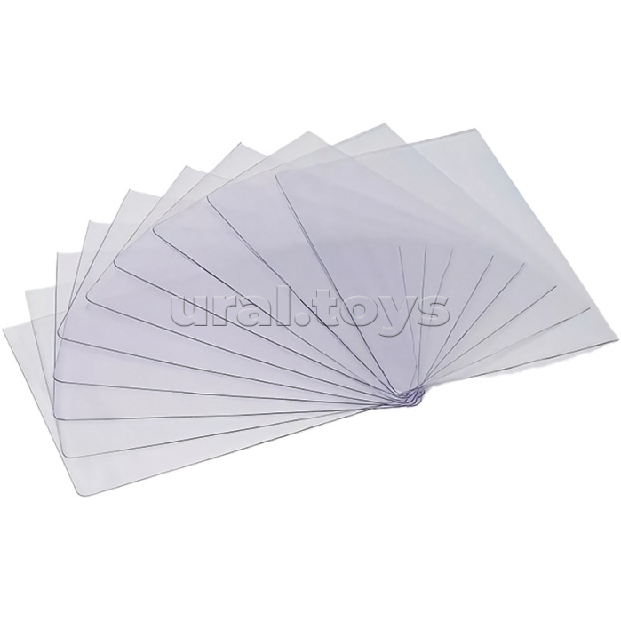 Обложки для листов паспорта "Attomex" 87x126 мм, ПВХ 100 мкм, прозрачные, 10 шт Обложки для листов паспорта "Attomex" 87x126 мм, ПВХ 100 мкм, прозрачные, 10 шт