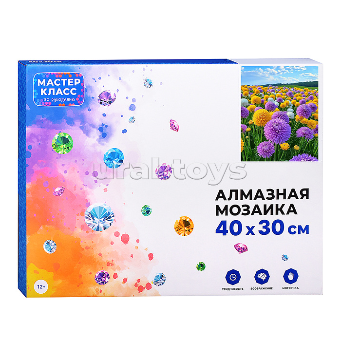 Мозаика алмазная "Полевые цветы" 30*40см