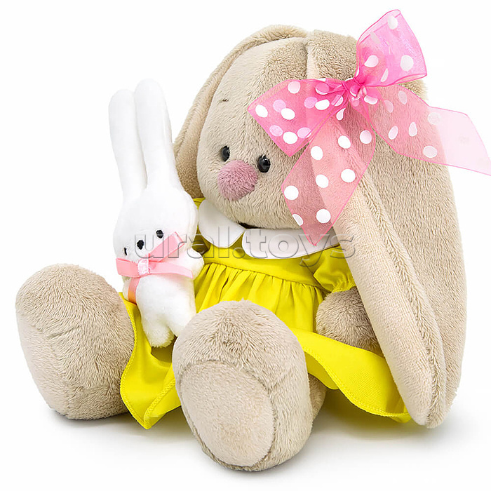 Зайка Ми в платье и с зайчиком (малыш)