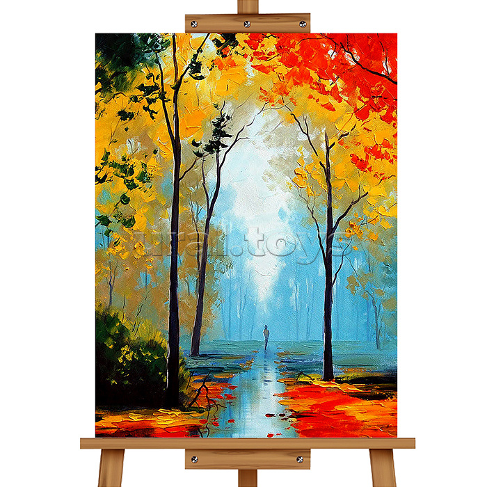 Набор для рисования "Картина по номерам 20*30 см. Осенний пейзаж"