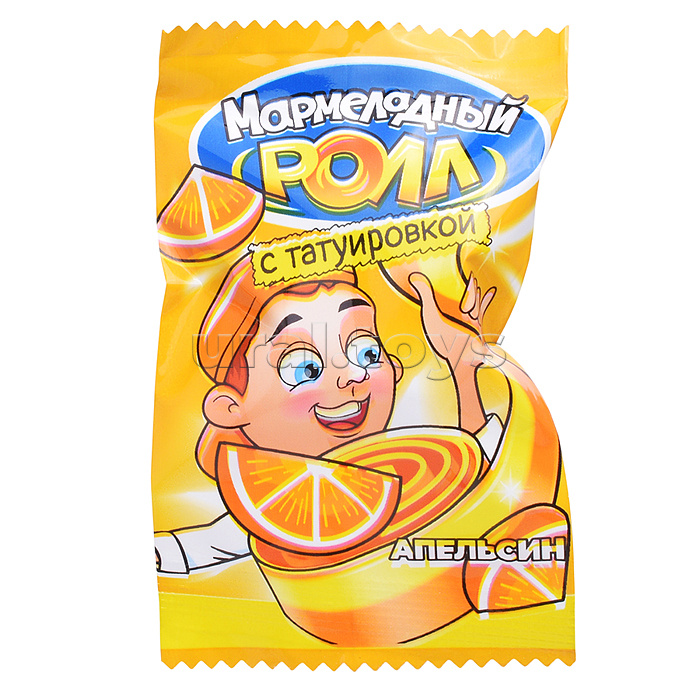 Мармелад "Мармеладный ролл" с татуировкой 12гр*36шт