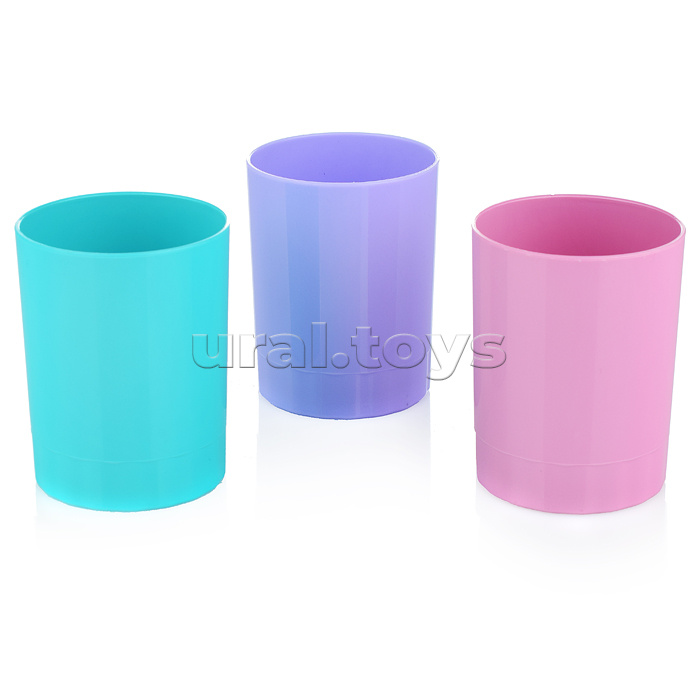 Подставка-стакан для ручек Ассорти "Пастельные цвета"