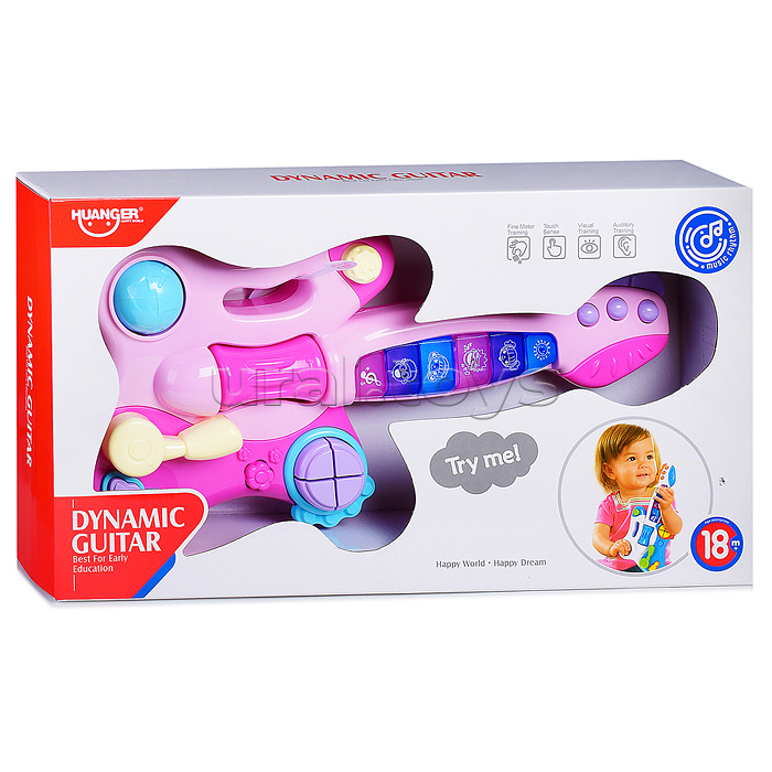 Гитара "Счастливый малыш" в коробке