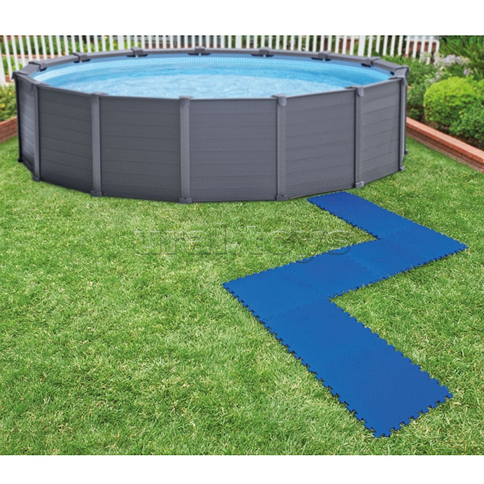 Подстилка-пазл для бассейна, модульная, 50 х 50 х 0.8 см, 8 деталей, 29081 INTEX