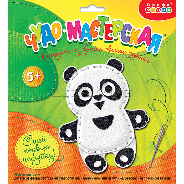 Игрушка из фетра своими руками. Пандочка