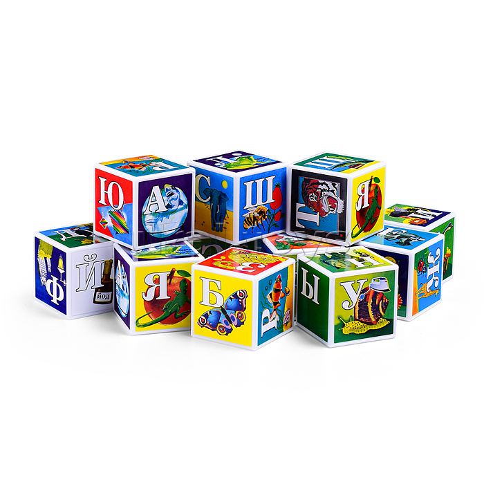Кубики "Азбука в картинках" (12)