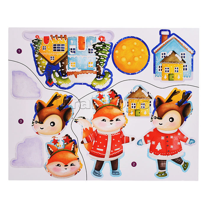 3Д аппликация. Зверята зимой 3Д аппликация. Зверята зимой