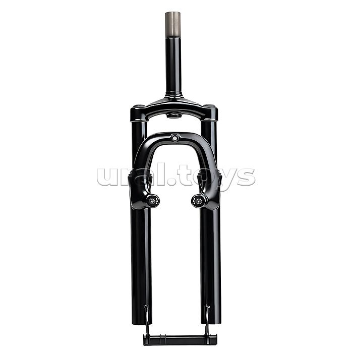 Вилка амортизационная 27,5" стальная, ход 60мм, под диск. торм. шток 1-1/8 210мм, прямой шток, черная