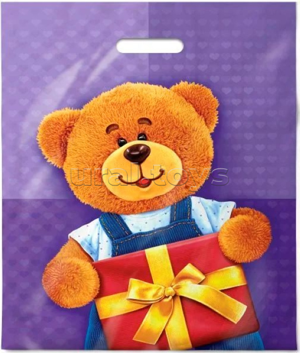 Пакет ПЭ с вырубной ручкой 40х47, 45мкм "Мирошка" ПВД