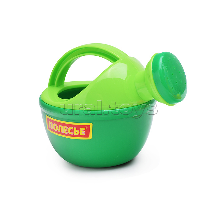 Набор №228: ведро малое с наклейкой, ситечко-цветок, совок №2, грабельки №2, 2 формочки, лейка малая