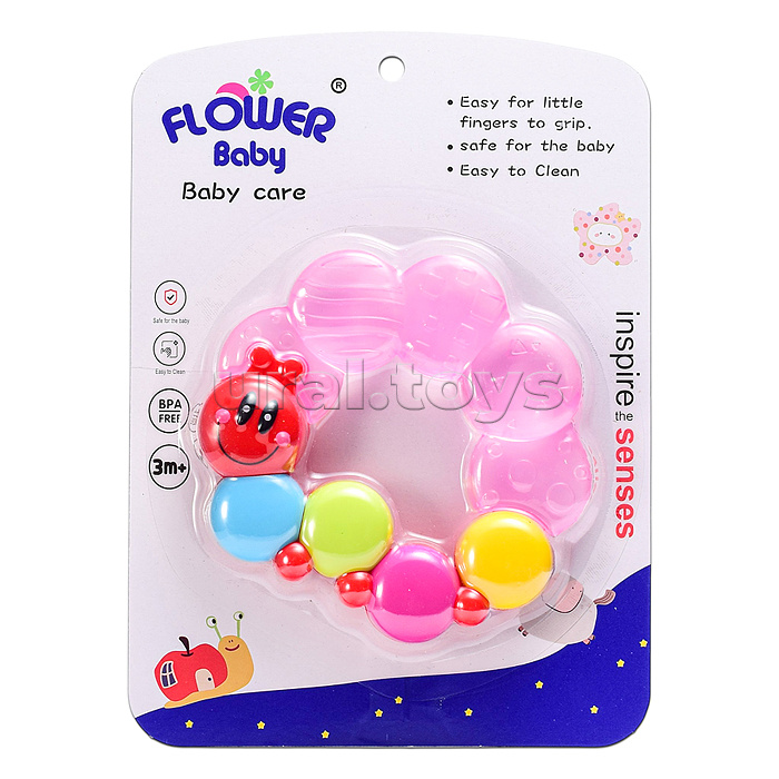 Игрушка -грызунок "Гусеница"